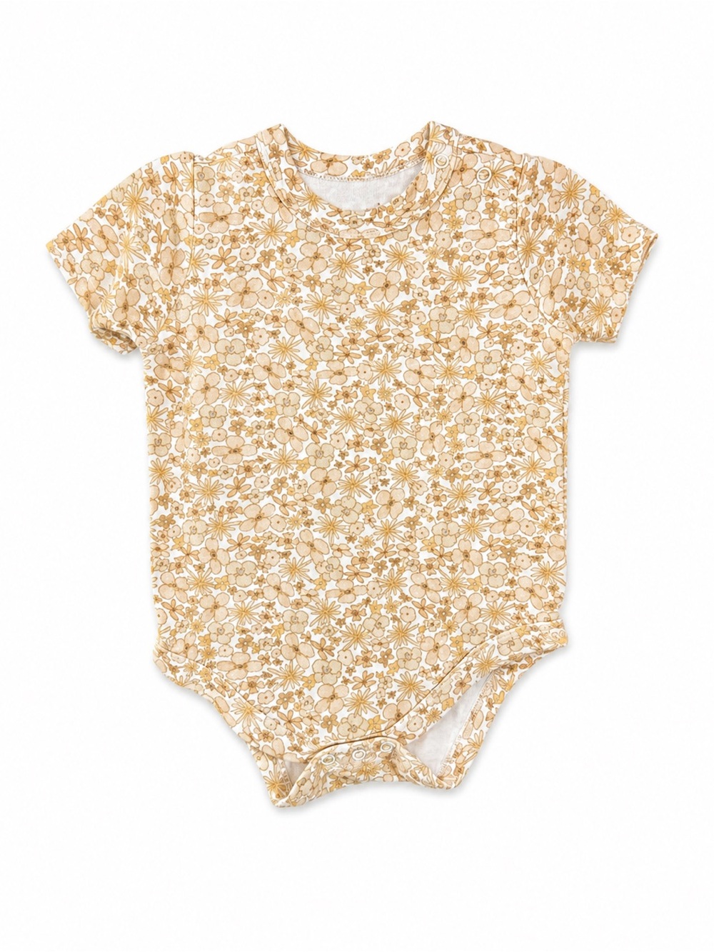 Goumikids Bamboo Organic Cotton Floral Bodysuit 12-18M EUC